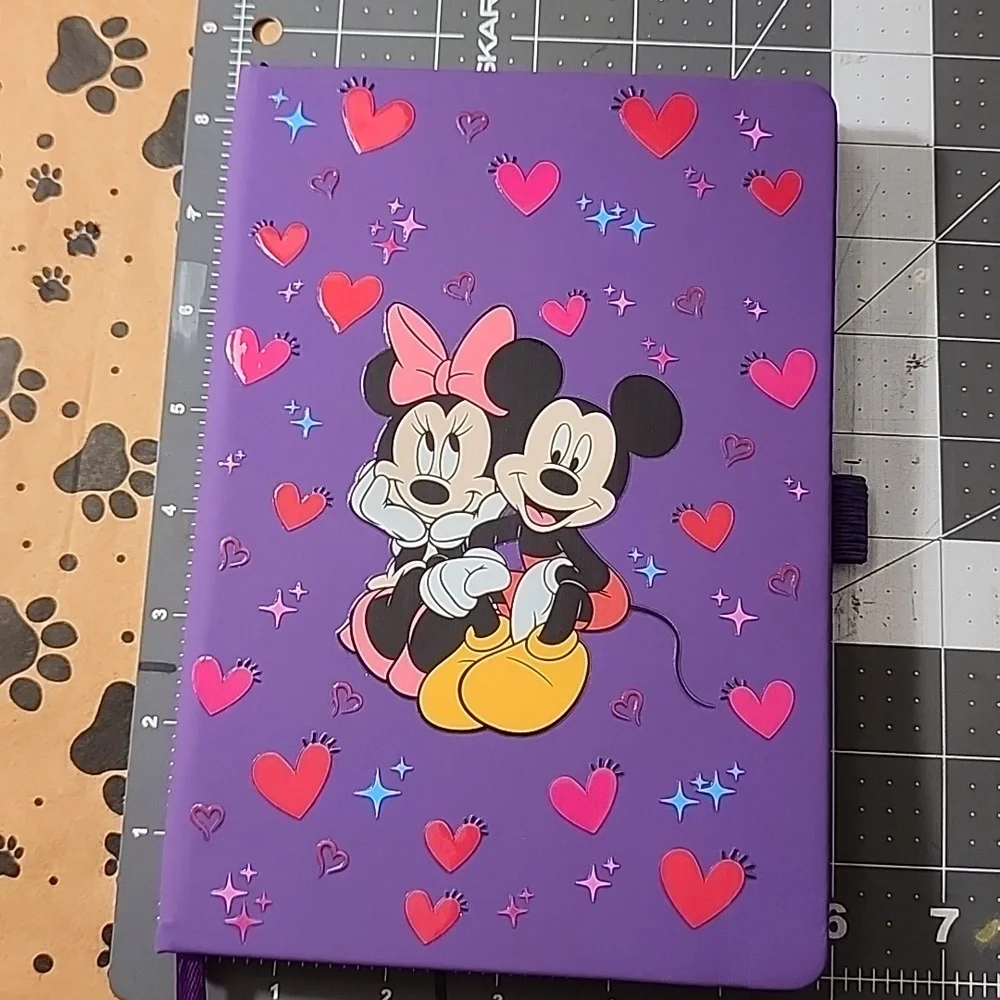 Disney Purple Journal and Pen Set with Mickey and Minnie